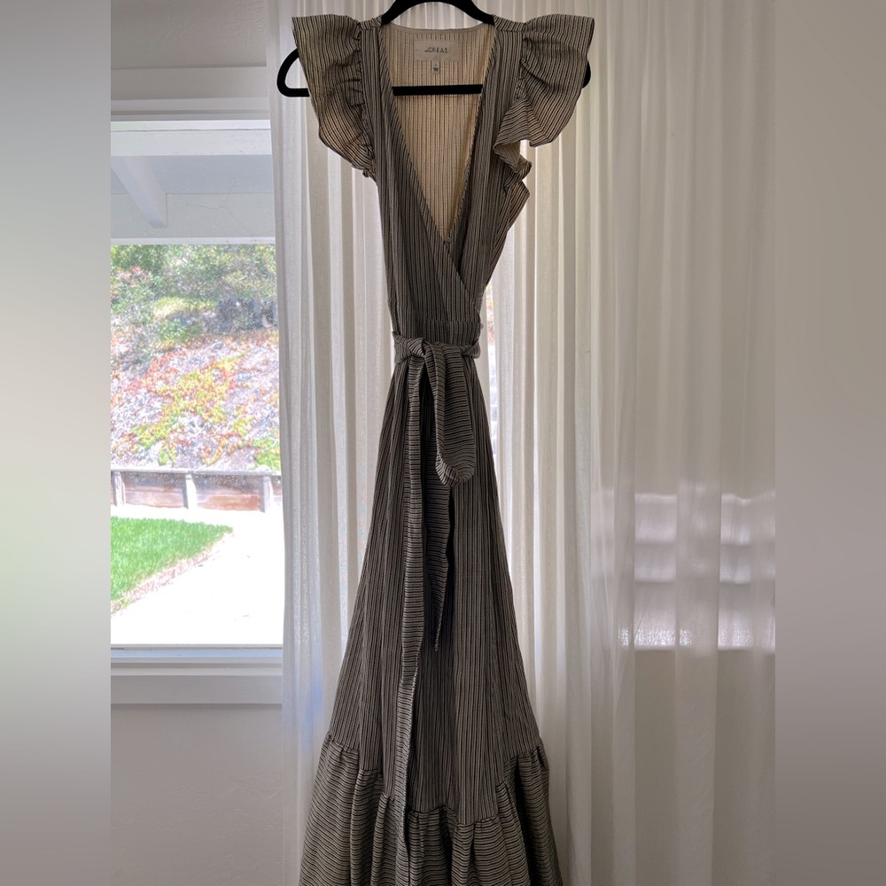 The GREAT. Cotton and Linen blend dress